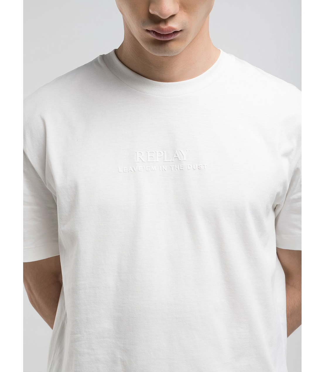 リラックスフィット ベーシックジャ－ジーコットンプリントTシャツ 詳細画像 ホワイト 3